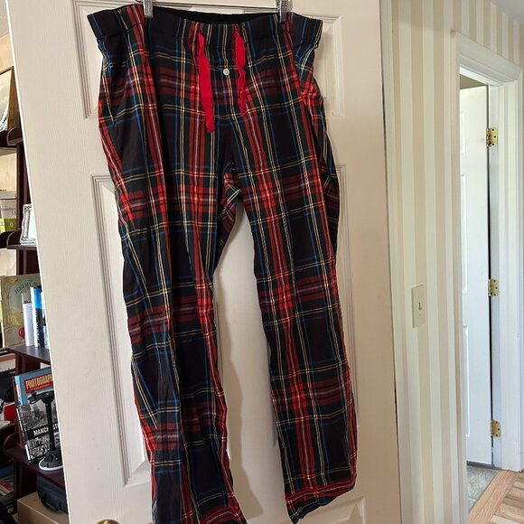 Women's J Crew Pajama Pant in Stewart Tartan Cotton Poplin - Size XXL - Picture 1 of 6